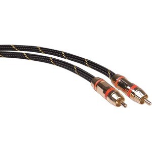 Roline 5 m RCA Audiokabel - 5 - Cable for Audiogerät - Erster Anschluss: RCA Audio - Stecker - Zweiter Anschluss: RCA Audi