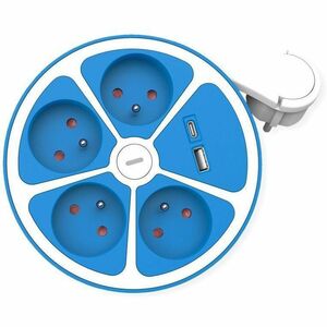 Roline PowerBar Steckdosenleiste - 1 x USB Typ A, 1 x USB Typ C, 4 x Typ E - 1,50 m Kabel - 250 V AC Voltage - 3,60 kW - D