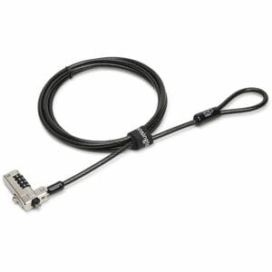 Kensington Slim N17 Cable de Bloqueo Para Portátil - Reiniciable - 4-dígitos - Cerradura de combinación - Acero al carbono