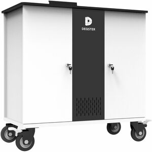 DEQSTER Laptop/Tablet-Ladewagen - 4 Rollen - Holz - für 32 Geräte - 39,6 cm (15,6 Zoll) Screen Supported