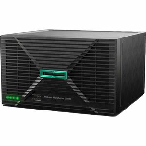 HPE ProLiant MicroServer Gen11 E-2414 2.6GHz 4c 1P 1x16GB-U 4LFF-NHP 2x1TB HDD 180W Ext PS AP Server