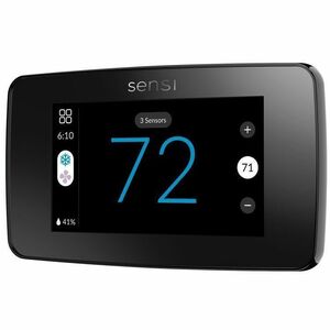 Copeland ST76, Sensi Touch 2 Smart Thermostat - Black - Alexa, Google Assistant, SmartThings, HomeKit Supported