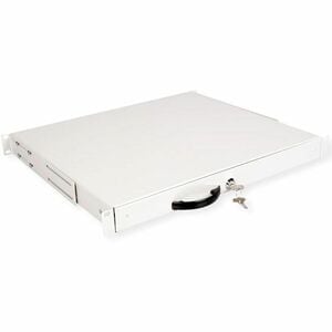 Roline 1U Rack-mountable Rack Shelf for Networking, Server, Enclosure - Light Grey - Steel