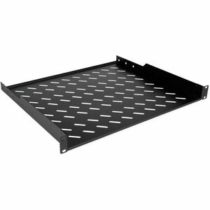 Roline 1U Rack-mountable Rack Shelf for Rack - Black - 15 kg Maximum Weight Capacity