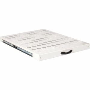 Roline 1U Rack-mountable Rack Shelf for Cabinet - Light Grey - Steel, Metal - 25 kg Maximum Weight Capacity