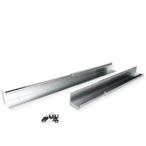 Roline Rack-mountable Rack Sliding Rail for Networking, Server, Enclosure, Cabinet - Silver - Galvanized Steel - 100 kg Ma