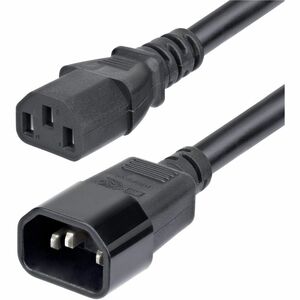 StarTech.com 15ft (4.5m) Power Extension Cord, C14 to C13 PDU Power Cord, 15A 250V, 14AWG, UL Listed - 15ft universal powe