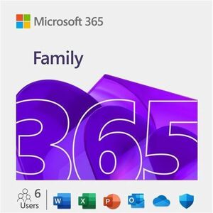 Microsoft 365 Family - Subscription License - 1 Year - Available via Electronic