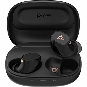 Poly Voyager Free 20 True Wireless Earbud Stereo Earset - Black - Binaural - In-ear - 3000 cm - Bluetooth - 16 Ohm - Noise