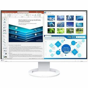 EIZO FlexScan EV2720S-WT 27" Class WQHD LED Monitor - 16:9 - White - 68.6 cm (27") Viewable - In-plane Switching (IPS) Tec