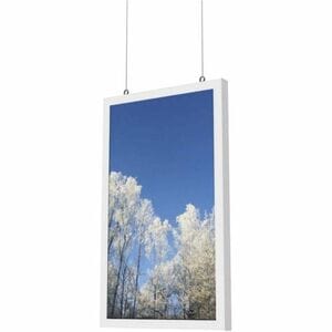 HI-ND Ceiling Mount for Monitor - White - Portrait - 124.5 cm (49") Screen Support - Powder Coated Metal