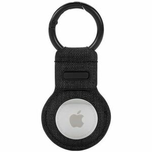 Incase Woolenex AirTag Asset Tracking Tag Holder - 91.4 mm x 40.6 mm x 5.1 mm x - Metal, Polyester - Graphite - Key Ring, 