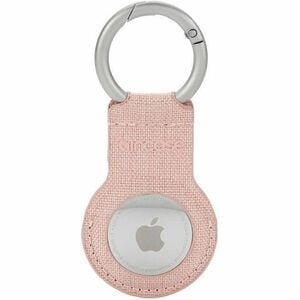 Incase Woolenex AirTag Asset Tracking Tag Holder - 91.4 mm x 40.6 mm x 5.1 mm x - Metal, Polyester - Blush Pink - Key Ring