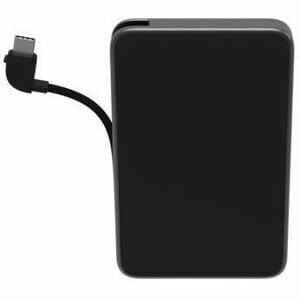 mophie Powerstation Plus Stromspeicher - Schwarz - für AirPod, Smartwatch, iPad, iPhone, USB Typ C Gerät - 1 x Typ-C 20 W 