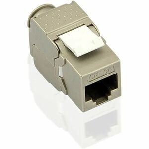 Value Network Connector - 1 x RJ-45 Keystone - Female - Shielding - Silver