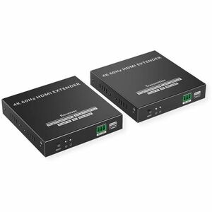 Value Video Extender Transmitter/Receiver - Wired - 1 Input Device - 2 Output Device - 120 m Range - 2 x Network (RJ-45) -