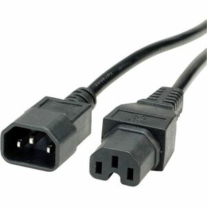 Value Standard Power Cord - 1.80 m - IEC 60320 C14 / IEC 60320 C15 - 1.0mm² Gauge - 250 V AC / 10 A - Black