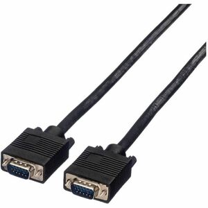Value 3 m VGA Videokabel - Cable for Videogerät, Monitor, Grafikkarte, Splitter, Verstärker - Abschirmung - 28 AWG - Schwarz