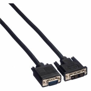 Value 2 m DVI-A/VGA Videokabel - Cable for Monitor, Grafikkarte, Videogerät - Schwarz