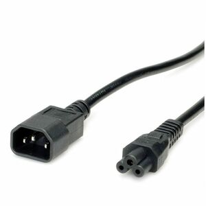 Value Verlängerungskabel - 1,80 m - für Notebook - IEC 60320 C14 / IEC 60320 C5 - 1.0mm² Breite - 250 V AC / 2,50 A - Schwarz