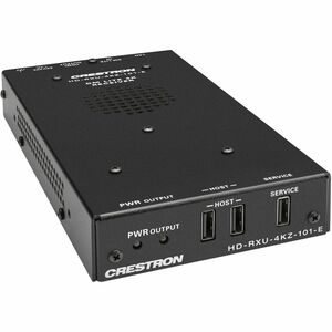 Crestron DM Lite HD-RXU-4KZ-101-E Recetor extensor de vídeo - Com fios - 70,10 m Alcance - 2 x Rede (RJ-45) - 3 x USB - 1 