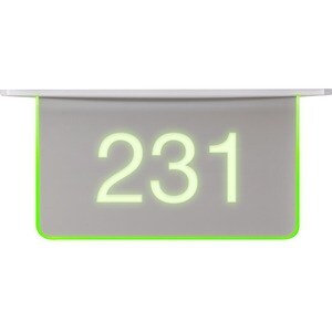 ROOM AVAILABILITY HALLWAY SIGN CEILINGMOUNT ENHANCED LEGIBILITY