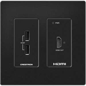 Crestron DM Lite HD-RXU-4KZ-101-2G-B Recetor extensor de vídeo - Com fios - 70,10 m Alcance - 1 x Rede (RJ-45) - 2 x USB -