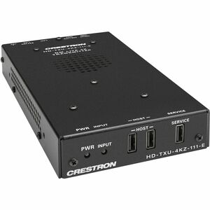 Crestron DM Lite HD-TXU-4KZ-111-E Transmissor do extensor de vídeo - Com fios - 70,10 m Alcance - 2 x Rede (RJ-45) - 4 x U