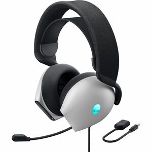Alienware AW520H Wired On-ear Stereo Gaming Headset - Dark Side of the Moon - Binaural - Ear-cup - 32 Ohm - 20 Hz to 40 kH