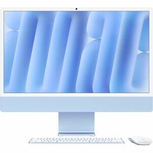 Computador Todo en Uno Apple iMac MWUF3LZ/A - Apple M4 - 16GB - 256GB SSD - 61cm (24") 4.5K - De Escritorio - Azul - Apple M4 Chip - 4480 x 2520 - Apple Octa-Core (8 núcleos) - IEEE 802.11ax Wireless LAN - 143W