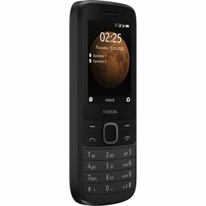 Nokia 225 4G 128 MB Feature Phone - 6.1 cm (2.4") TFT LCD QVGA 240 x 320 - 64 MB RAM - Series 30+ - 4G - Black - Bar - UNI