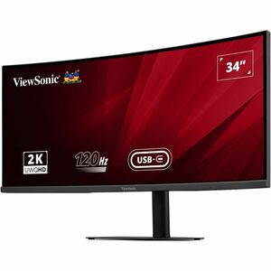 ViewSonic VA3420C 34" Class UW-QHD LED Monitor - 21:9 - 86.4 cm (34") Viewable - LED Backlight - 3440 x 1440 - 300 cd/m² -