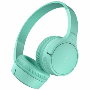 Belkin SOUNDFORM Mini Wired/Wireless On-ear, Over-the-head Stereo Headset - Mint - Binaural - Circumaural - Bluetooth - Mi