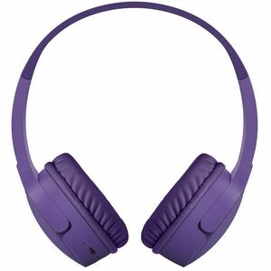 Belkin SOUNDFORM Mini Wired/Wireless On-ear, Over-the-head Stereo Headset - Purple - Binaural - Circumaural - Bluetooth - 
