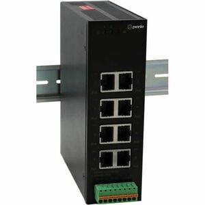 Perle IDS-108HP 8 Ports Ethernet Switch - Gigabit Ethernet - 10/100/1000Base-T - 2 Layer Supported - 9.72 W Power Consumpt