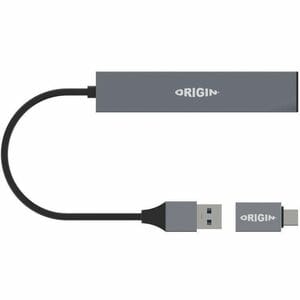 Origin Data Transfer Adapter - 4x USB 3.2 (gen 1) Type A - Female - 1x USB 3.2 (gen 1) Type A - Male - Grey