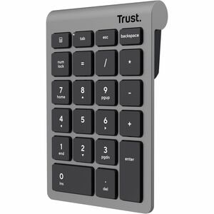 Pavé numérique Trust Xalas - Sans fil Connectivité - USB Type A Interface - Argenté - Ciseaux Pavé Numérique - RF - 2,40 G