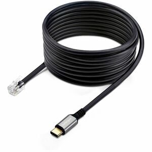 StarTech.com USB-C to RJ9 Adapter for Office Phone Handset or Wired/Wireless Headset, Use Landline Hardware, 6ft (1.8m), L