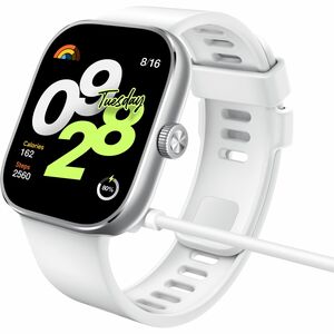 Redmi Watch 4 Smart Watch - Quadrado Case Shape - Prata Body Color - Aço inoxidável, Vidro Body Material - Metal, Liga de 