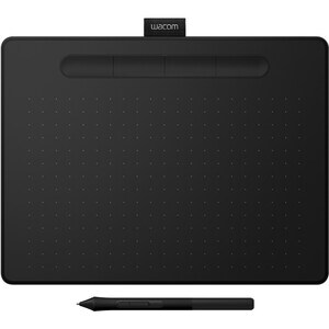 Wacom Intuos M CTL-6100WL Graphics Tablet - 2540 lpi - Wired/Wireless - Black - Bluetooth - 216 mm x 135 mm Active Area - 