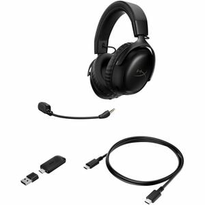 HyperX Cloud III S Wireless Over-the-ear, Over-the-head Stereo Gaming Headset - Black - Binaural - Circumaural - 2000 cm -