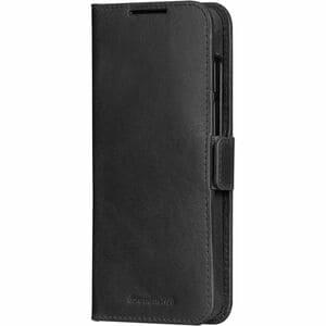 LYNGE 2-in-1 Handmade Leather Wallet with Detachable Case and Room for Cards and Cash - Galaxy S25+ BLK