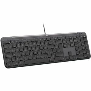 Logitech Signature Slim K620 Keyboard - Cable Connectivity - USB Type C Interface - English (US) - Graphite - Scissors Key