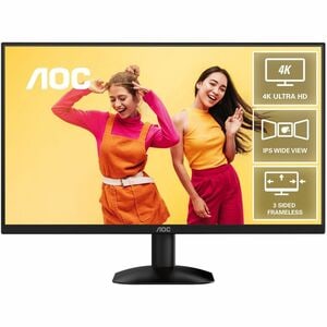 AOC U27B35 27in 60Hz UHD IPS Business Monitor Flicker Free Game Mode Low Blue Mode 3480x2160 16:9 4ms GTG 20m:1 Samrt Cont