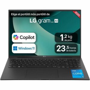 LG gram 16Z90RU 16Z90RU-G.AP55B 40.6 cm (16") Notebook - WQXGA - Intel Core i5 13th Gen i5-1334U - Intel Evo Platform - 16