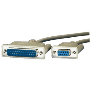 Roline 11.01.4618 1.80 m Data Transfer Cable - First End: 1 x 25-pin DB-25 Serial - Second End: 1 x 9-pin DB-9 Serial - Sh