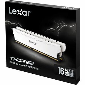 Module mémoire Lexar® THOR DDR4 3600 UDIMM XMP avec dissipateur thermique blanc. Pack de deux. - Non bufferisé - 288-broch