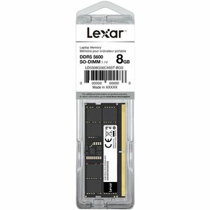 Module mémoire pour notebook Lexar SODIMM RAM DDR5 8Go, 5600 MT/s, 262 broches - ECC sur matrice - 262-broches - SoDIMM - 