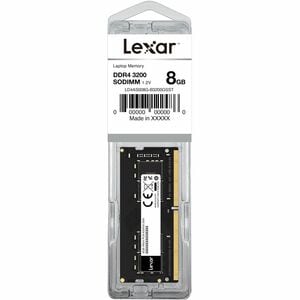 Module mémoire Lexar® DDR4 8 Go 260 broches So-DIMM 3200 Mbps, CL22, 1,2 V - Emballage sous blister - Non-ECC - Non buffer