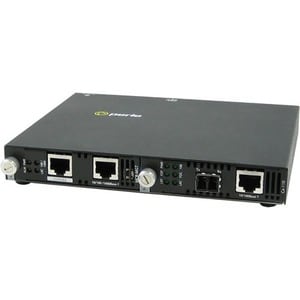 Perle SMI-110-S2LC40 Transceiver/Media Converter - 2 Port(s) - 1 x Network (RJ-45) - Twisted Pair, Optical Fiber - Single-